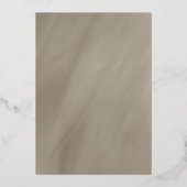 Goldrahmen-Hochzeitgold Folieneinladung (Rückseite)