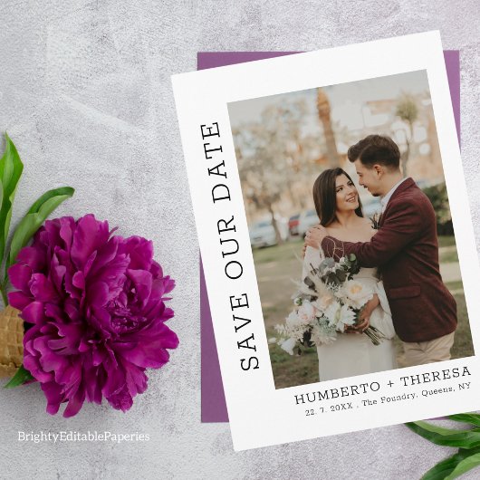 Goldrahmen-Hochzeitsdatum speichern Save The Date