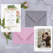 Goldrahmen-Hochzeitsdatum speichern Save The Date