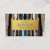 Goldrahmen-Kunstmuster Visitenkarte (Rückseite)