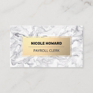 Goldrahmen   Marmordesign Visitenkarte