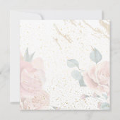 Goldrahmen mit Blume Einladung (Rückseite)