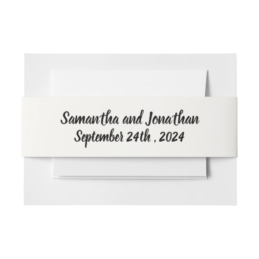 Goldrahmen mit Hübschen Blume Einladungsbanderole (Vorderseite Beispiel)