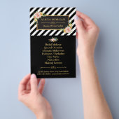 Goldrahmen mit schwarzen Streifen Flyer (Handgriff)