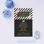 Goldrahmen mit schwarzen Streifen Flyer (Einzeln)