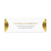 Goldrahmen mit weißem Hintergrund (Vorne)