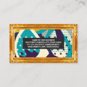 Goldrahmen | Moderne Kunst Visitenkarte (Rückseite)