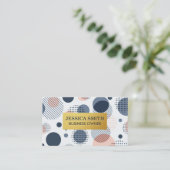 Goldrahmen | Modernes Abstraktes Muster Visitenkarte (Stehend Vorderseite)