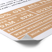 Goldrahmen, Optiker, Techniker Poster (Ecke)