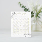Goldrahmen Orchid Brautparty Bingo Spiel (Stehend Vorderseite)