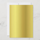 Goldrahmen-Peongs und Hydrangeas-Brautparty Einladung (Rückseite)