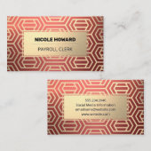 Goldrahmen | Red Metallic Brushed Visitenkarte (Vorne/Hinten)