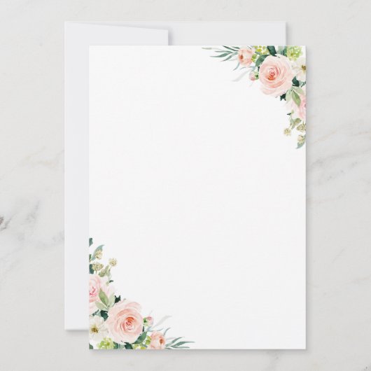 Goldrahmen Save the Date Einladung (Rückseite)