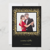Goldrahmen - Save the Date Einladung (Rückseite)