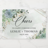 Goldrahmen Schaumweinetikett (Einzelnes Label)