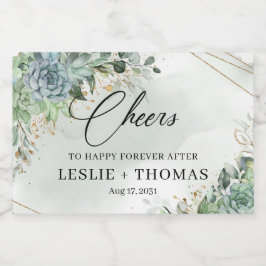 Goldrahmen Schaumweinetikett