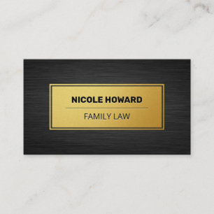 Goldrahmen Sleek Metallic Texture Visitenkarte