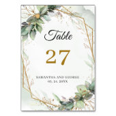 Goldrahmen Tischnummer (Vorderseite)