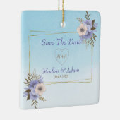 Goldrahmen und Bouquet Keramikornament (Rechts)