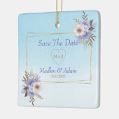 Goldrahmen und Bouquet Keramikornament (Links)