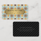 Goldrahmen | Verzierte Hintergründe Visitenkarte (Vorne/Hinten)