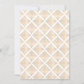 Goldrahmen Verzierte islamische Hochzeit Einladung (Rückseite)