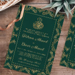 Goldrahmen Verzierte islamische Hochzeit Einladung<br><div class="desc">Goldrahmen Verzierte islamische Hochzeit</div>