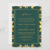Goldrahmen Verzierte islamische Hochzeit Einladung (Vorderseite)