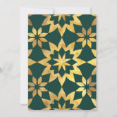 Goldrahmen Verzierte islamische Hochzeit Einladung (Rückseite)