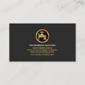 Goldrainage Wassertropfen Reflektion Visitenkarte (Rückseite)