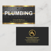 Goldrainage Wassertropfen Reflektion Visitenkarte (Vorne/Hinten)