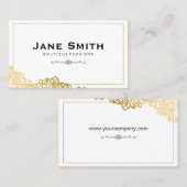 Goldrand Elegant Visitenkarte (Vorne/Hinten)