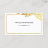 Goldrand Elegant Visitenkarte (Rückseite)