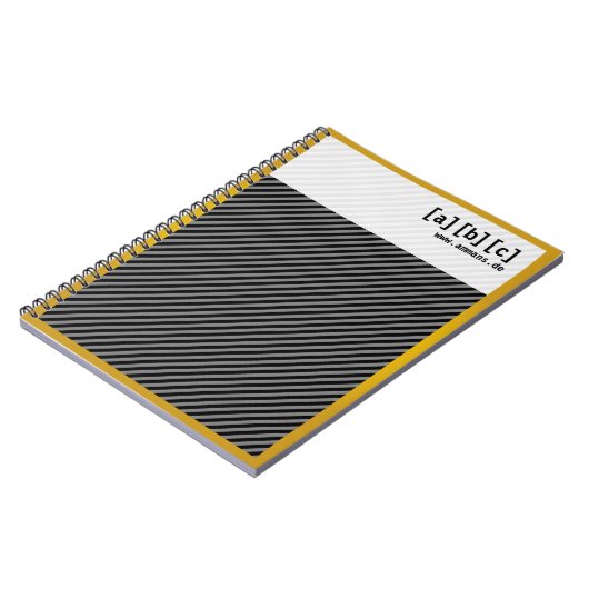 Goldrand Note book Notizblock (Linke Seite)