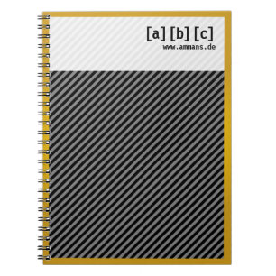 Goldrand Notizbuch Notizblock