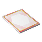 Goldrand Rosa Polygon Foto Autograph Notizblock (angewinkelt)