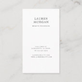 Goldrand von Mitternacht Visitenkarte (Rückseite)