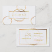 Goldrand von PixDezines Imitats Visitenkarte (Vorne/Hinten)