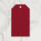 Goldrangoli Elefanten indische Hochzeit danke Geschenkanhänger (Rückseite)