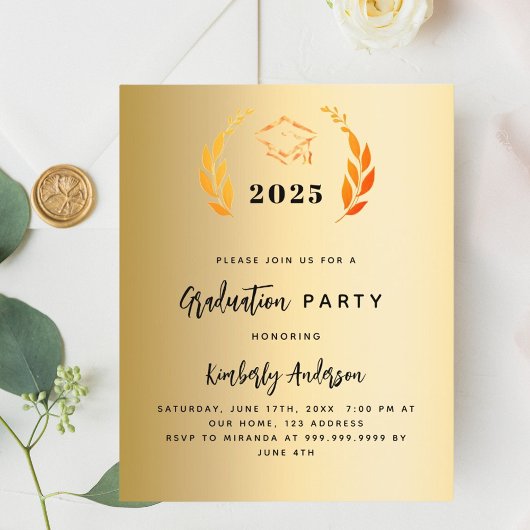 Goldrausch 2025 Einladung zur Graduation Party