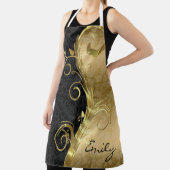 Goldrausch auf Damask Schürze (InSitu)