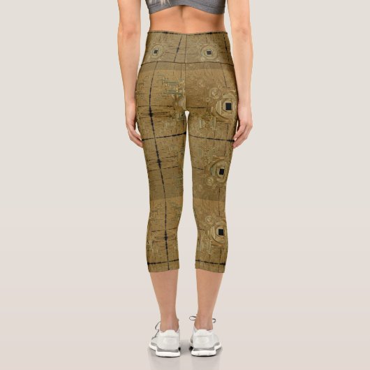 Goldrausch Capri Leggings (Rückseite)