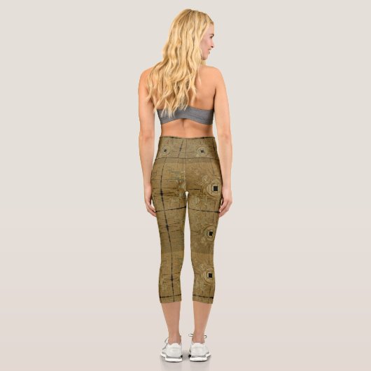Goldrausch Capri Leggings (Rückseite)