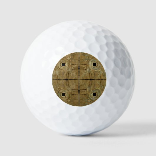 Goldrausch Golfball (Vorderseite)