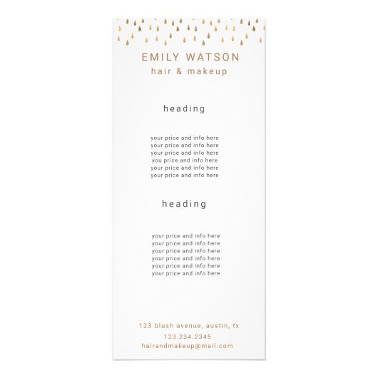 Goldrausch-Imitate belegen Trendpreis Werbekarte (Vorne)