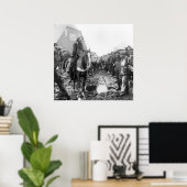 Goldrausch in Alaska, 1890er Poster (Heimbüro)