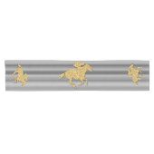 Goldrausch in Schwarz und Weiß Kurzer Tischläufer (Horizontal)