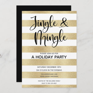 Goldrausch Jingle und Mingle Holiday Party Einladung