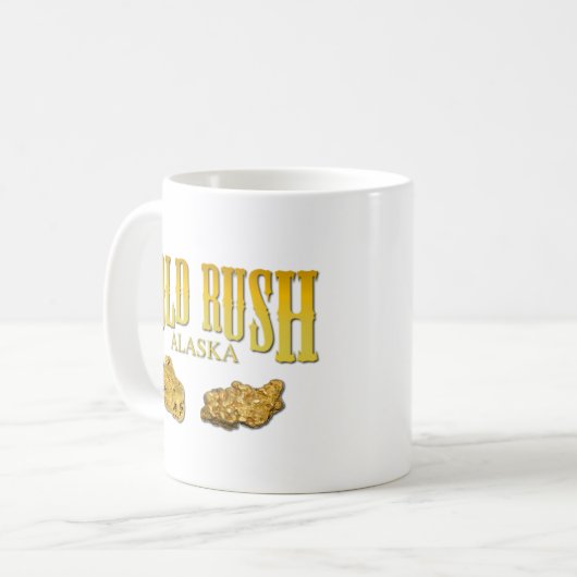 Goldrausch Kaffeetasse (Vorderseite Links)