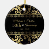 Goldrausch Keramik Ornament (Vorne)